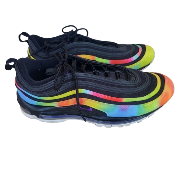 Nike Men's Air Max 97 'Tie-Dye Sneakers Size 10 Pre-owned - Picture 1 of 14